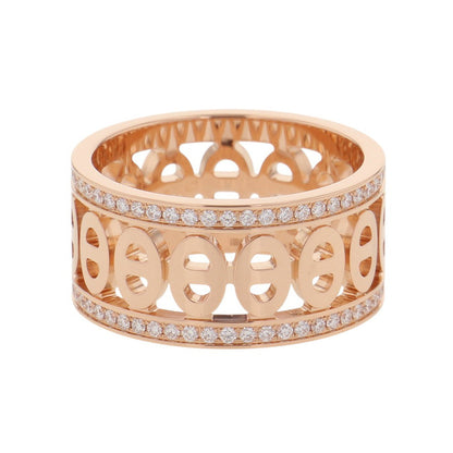 HERMES Chaine d'Ancre Divine Ring Size 51/#11 PMH222634B 00051 18K Pink Gold