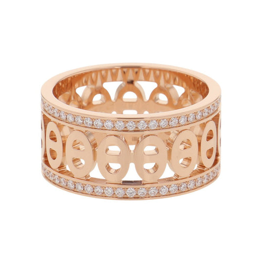HERMES Chaine d'Ancre Divine Ring Size 51/#11 PMH222634B 00051 18K Pink Gold