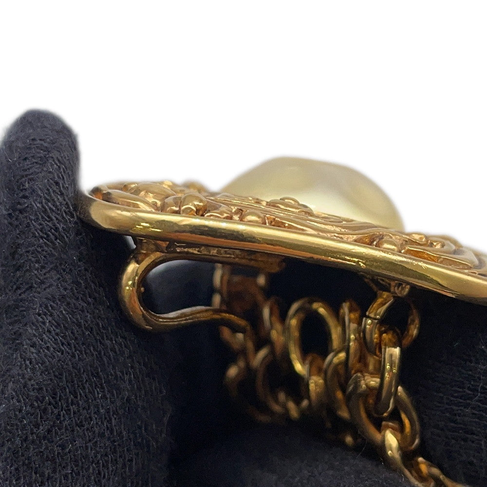 CHANEL ChainBelt6061 Gold Plated Faux Pearl