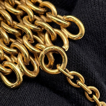 CHANEL ChainBelt6061 Gold Plated Faux Pearl