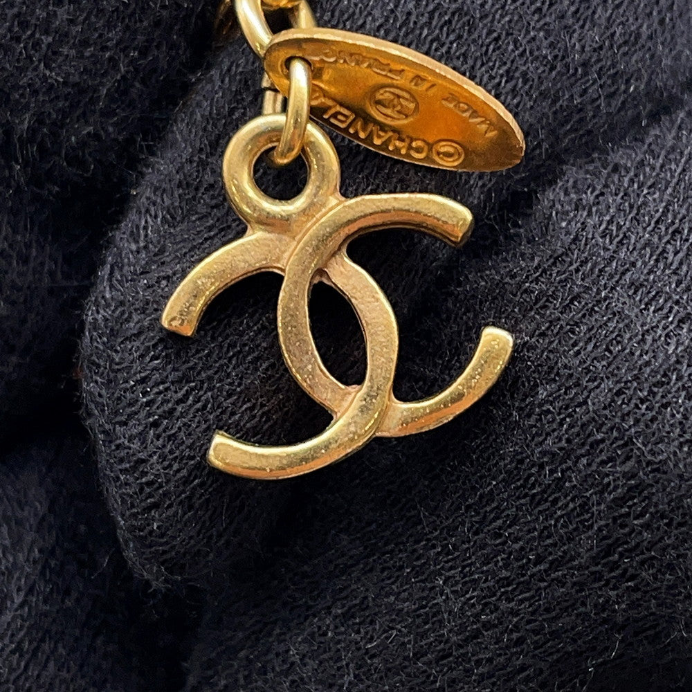 CHANEL ChainBelt6061 Gold Plated Faux Pearl
