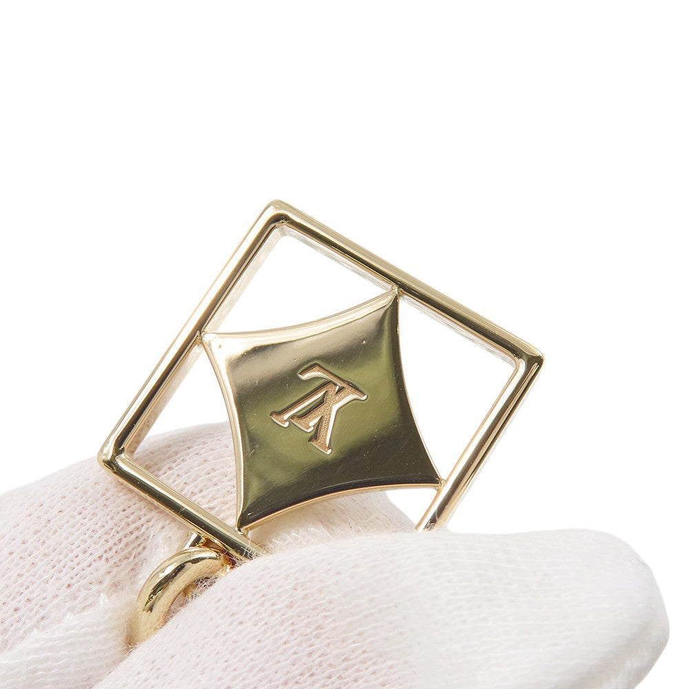 LOUIS VUITTON Boucles D'oreilles B Blossom Shell Diamond EarringsQ96790 18K Yellow Gold