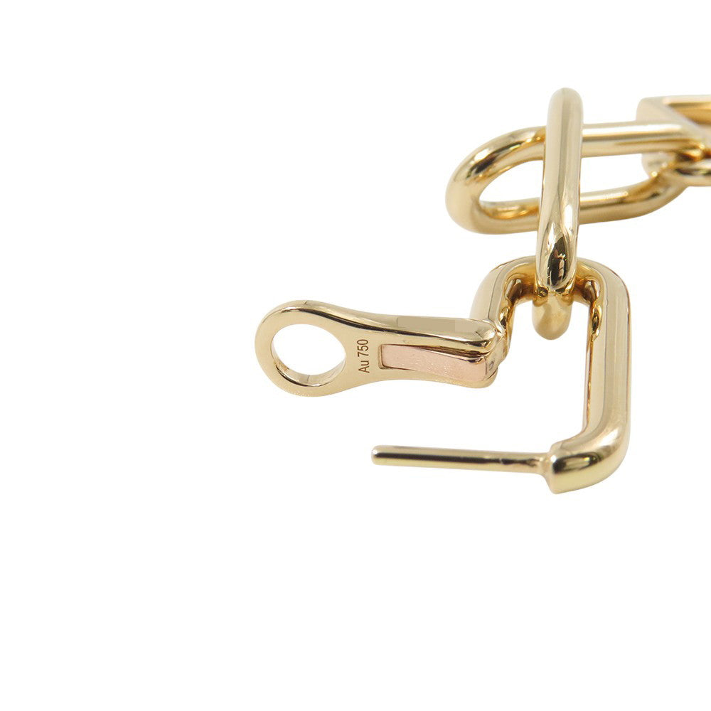 LOUIS VUITTON Boucles D'oreilles B Blossom Shell Diamond EarringsQ96790 18K Yellow Gold
