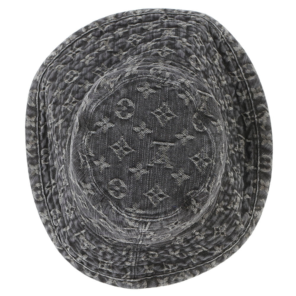 LOUIS VUITTON HatMonogram Denim Hat Size S Black410907 Monogram Denim