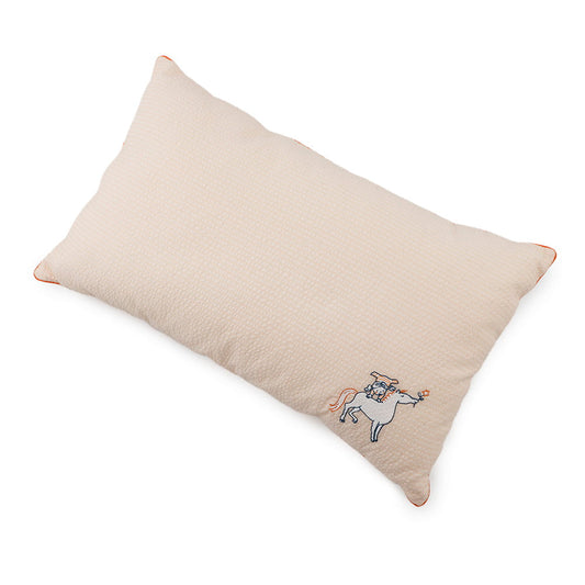 HERMES Baby Cotton Cabriole Pillow/Cushion Orange Cotton100%