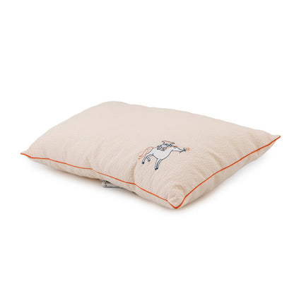 HERMES Baby Cotton Cabriole Pillow/Cushion Orange Cotton100%