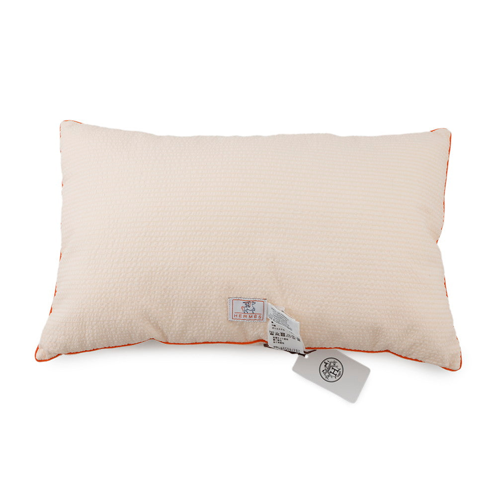 HERMES Baby Cotton Cabriole Pillow/Cushion Orange Cotton100%