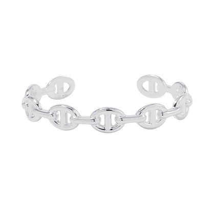 HERMES Chaine d'Ancre Bangle Size LG SV925