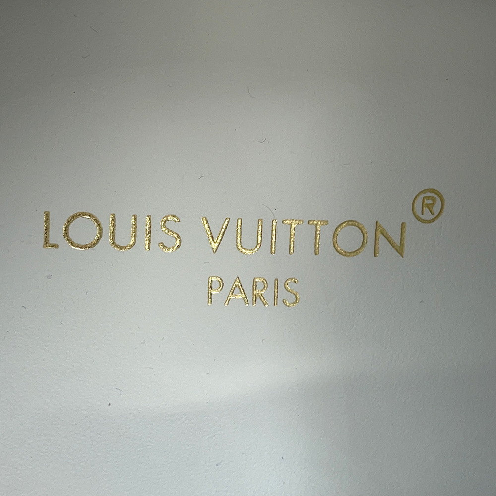 LOUIS VUITTON Run Away Line Sneakers Navy/Blue Denim Suede Size 35