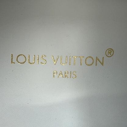 LOUIS VUITTON Run Away Line Sneakers Navy/Blue Denim Suede Size 35