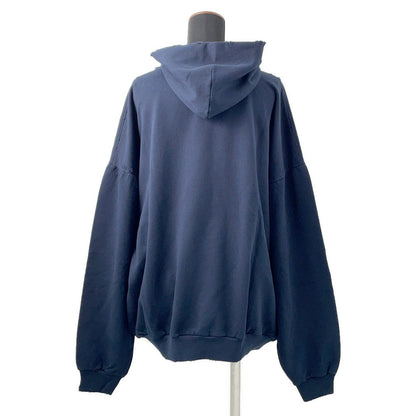 BALENCIAGA Vintage-processed hoodie Size 1 Navy761458 Cotton100%