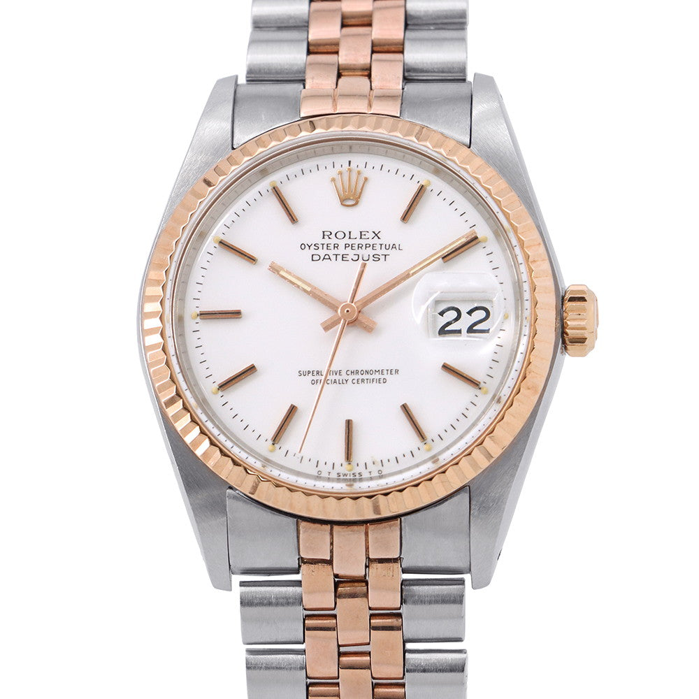 ROLEX Datejust W26mm Stainless Steel K18PG Gold Dial1601/5