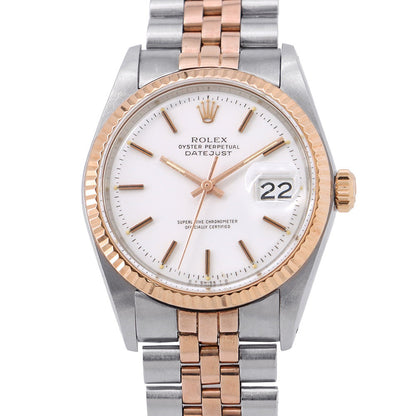 ROLEX Datejust W26mm Stainless Steel K18PG Gold Dial1601/5