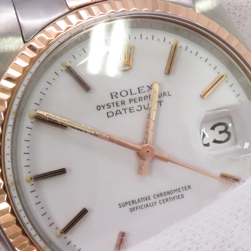 ROLEX Datejust W26mm Stainless Steel K18PG Gold Dial1601/5