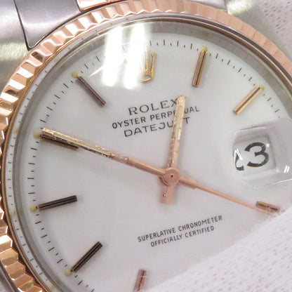 ROLEX Datejust W26mm Stainless Steel K18PG Gold Dial1601/5