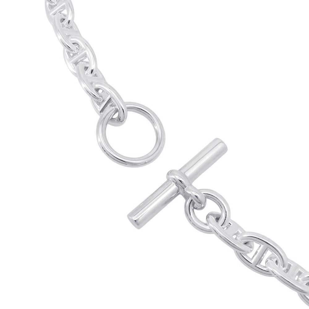 HERMES Chaine d'Ancre Necklace Size PM/43 frames SV925