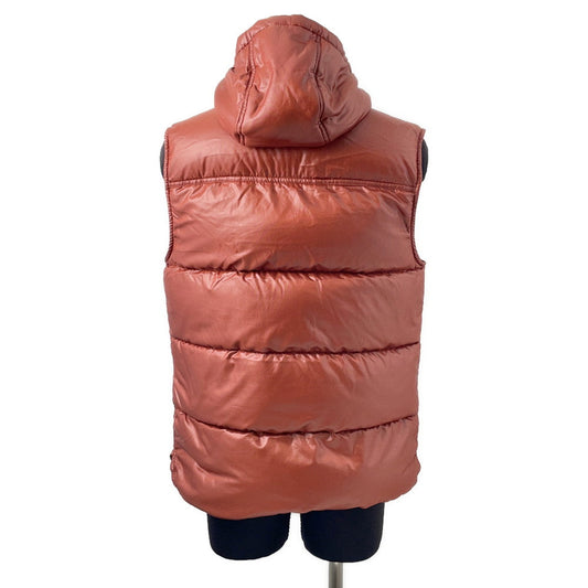 HERMES Down vest Size Chronomat 44 Rouge Basque Country Nylon Down Feather