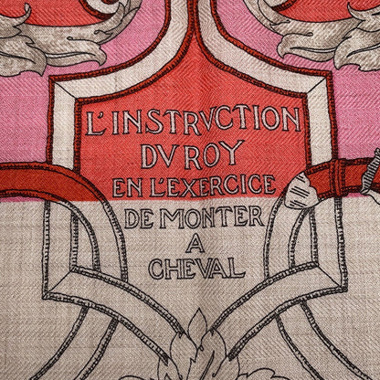 HERMES Gavroche: The Art of Imperial Bayadère Natural/Pink/BeigeRose Cashmere70% Silk30%