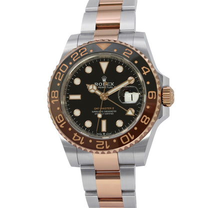 ROLEX GMT MasterII W40mm Stainless Steel K18PG Black Dial126711CHNR
