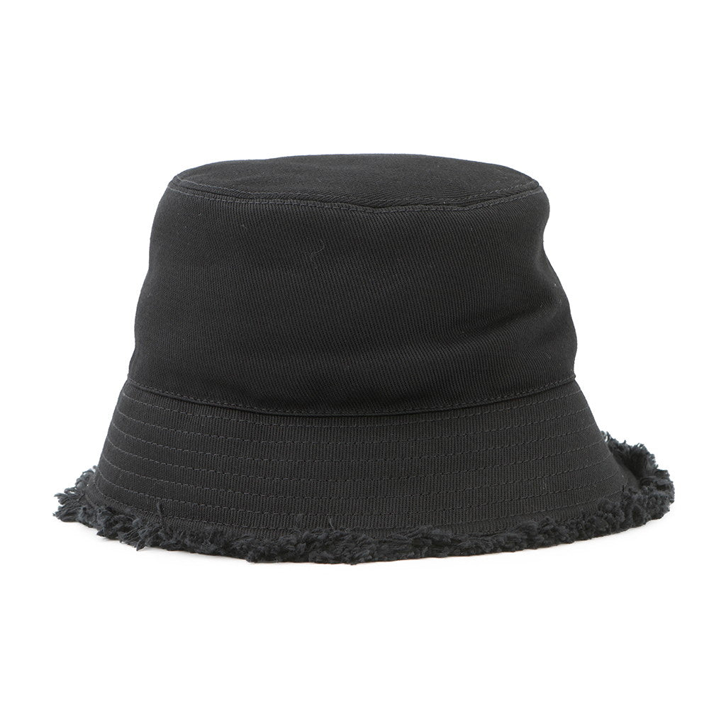 PRADA fringe bucket hat Black1HC137 Cotton100%