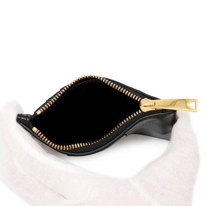 Bottega Veneta Maxi INTRECCIATO Cassette Card Case Black681010 Leather