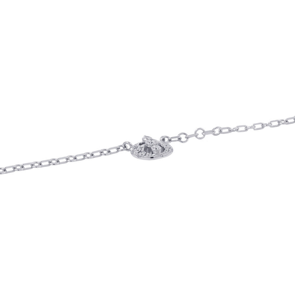 MONNICKENDAM Monnickendam 7 Motif Diamond Station Necklace 18K White Gold