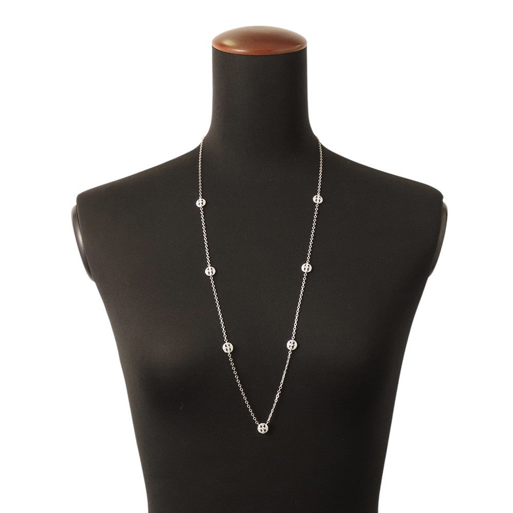 MONNICKENDAM Monnickendam 7 Motif Diamond Station Necklace 18K White Gold