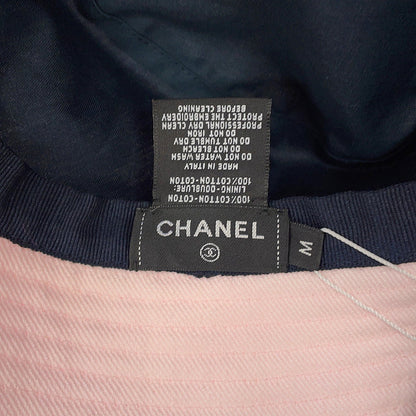 CHANEL logo bucket hat Size M Pink Cotton100% Sequins