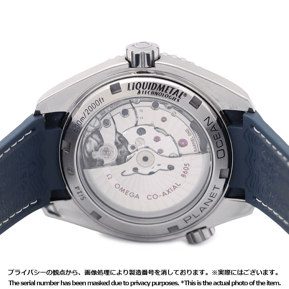 OMEGA Seamaster Planet Ocean 600M GMT W43.5mm TI Rubber Blue Dial232.92.44.22.03.001