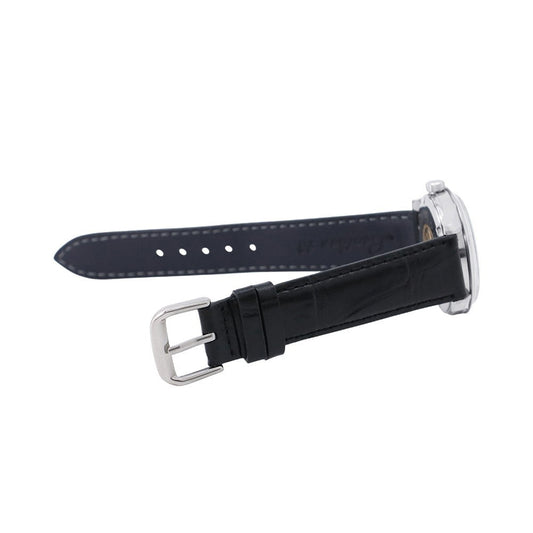 SEIKO King Seiko 44KS Date Medallion W35mm Stainless Steel Gold Plated Leather Silver Dial4402-8000