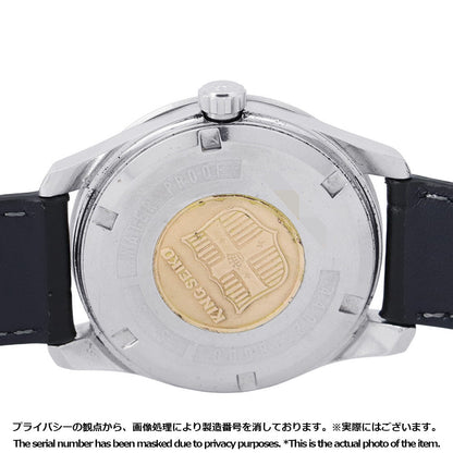 SEIKO King Seiko 44KS Date Medallion W35mm Stainless Steel Gold Plated Leather Silver Dial4402-8000