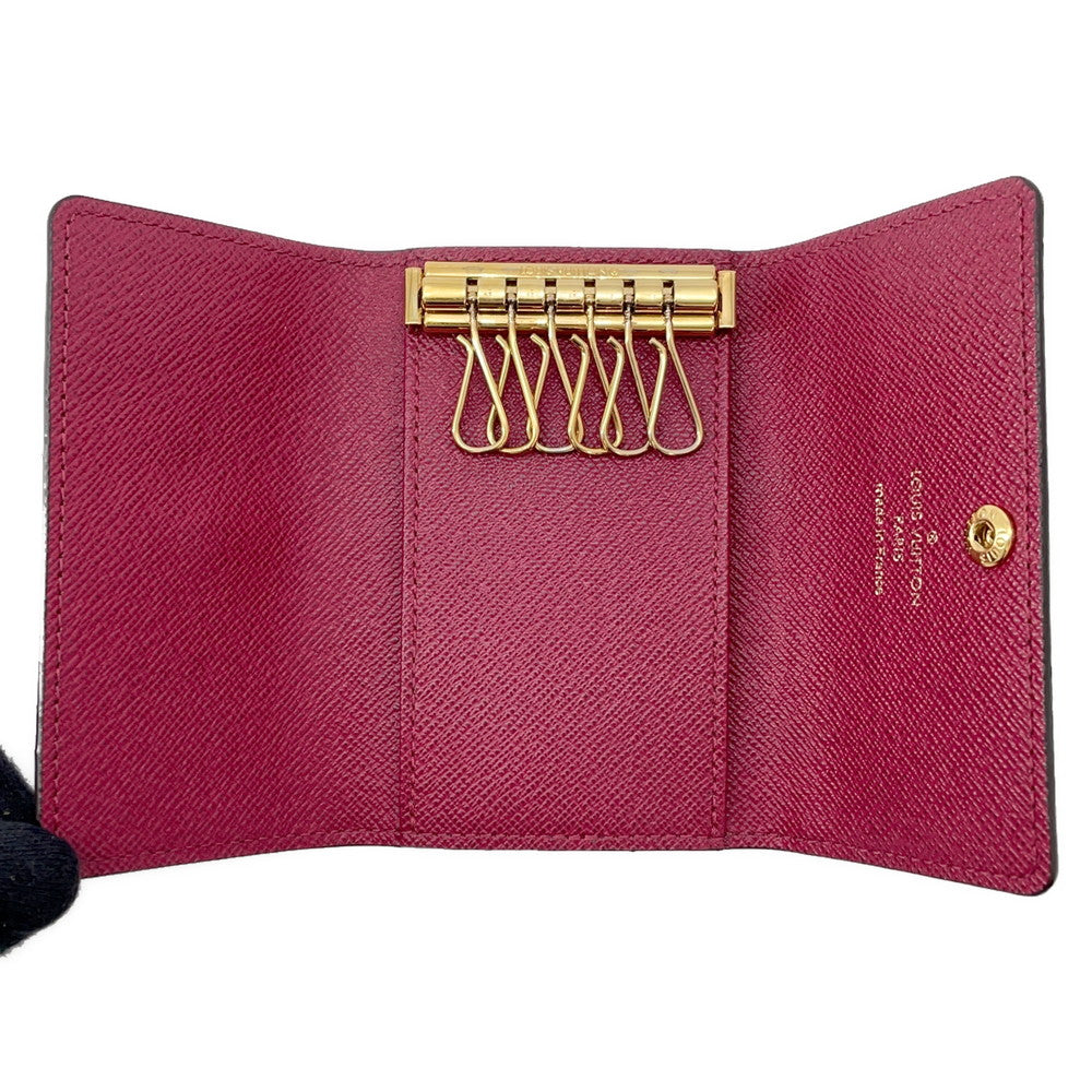 LOUIS VUITTON Key Case Multicles 6 FuchsiaM60701 Monogram