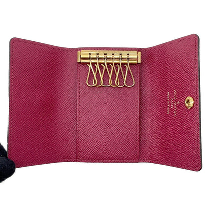 LOUIS VUITTON Key Case Multicles 6 FuchsiaM60701 Monogram