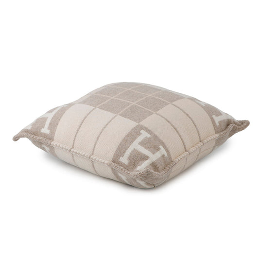 HERMES Avalon 3 Cushion Coco - Camomile Wool 90% Cashmere10% Size PM