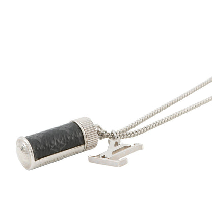 LOUIS VUITTON Collier Bag Charms Monogram Eclipse Noir/SilverM63641 Monogram Eclipse