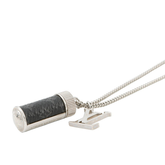 LOUIS VUITTON Collier Bag Charms Monogram Eclipse Noir/SilverM63641 Monogram Eclipse