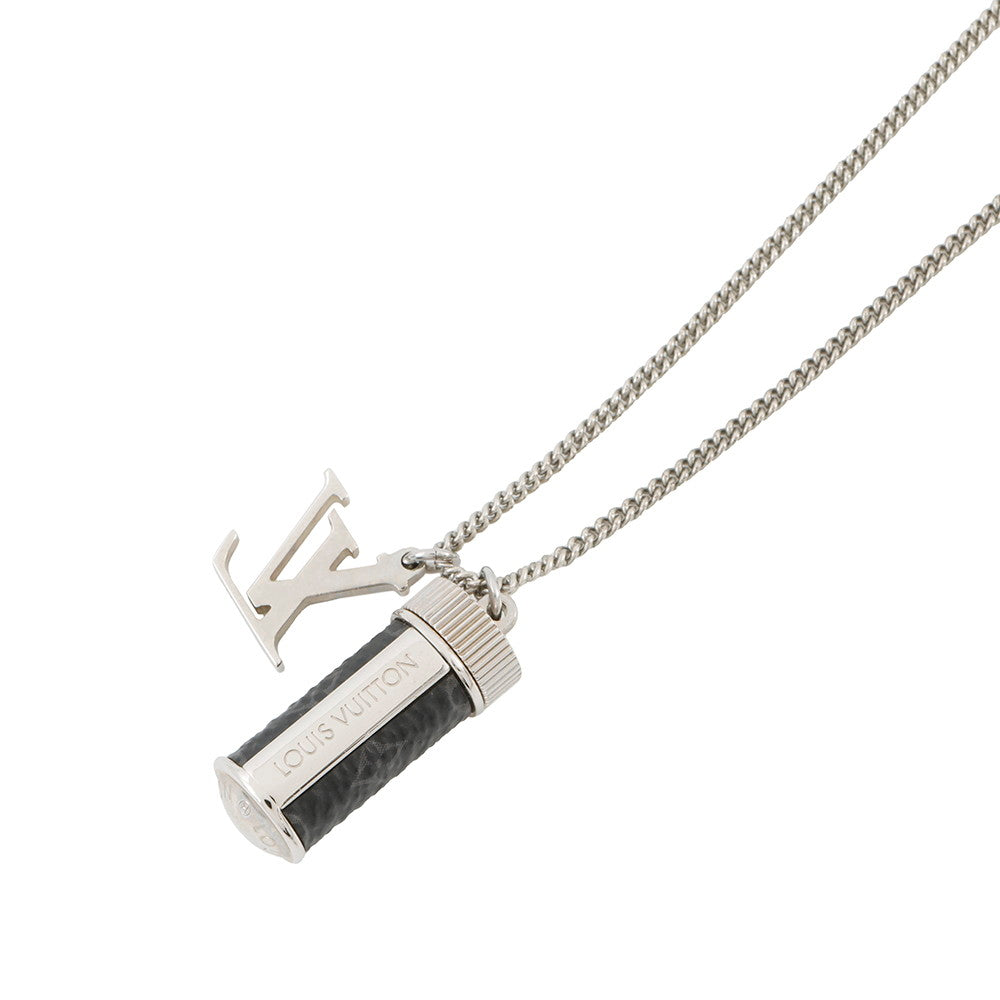 LOUIS VUITTON Collier Bag Charms Monogram Eclipse Noir/SilverM63641 Monogram Eclipse