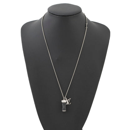 LOUIS VUITTON Collier Bag Charms Monogram Eclipse Noir/SilverM63641 Monogram Eclipse