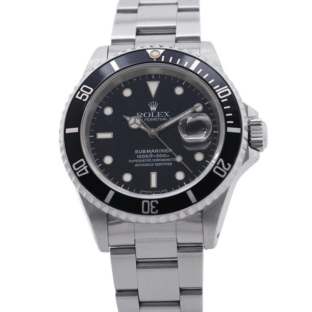 ROLEX Submariner Date W40mm Stainless Steel Black Dial16610
