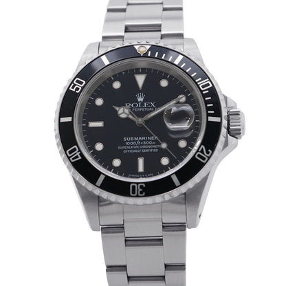 ROLEX Submariner Date W40mm Stainless Steel Black Dial16610