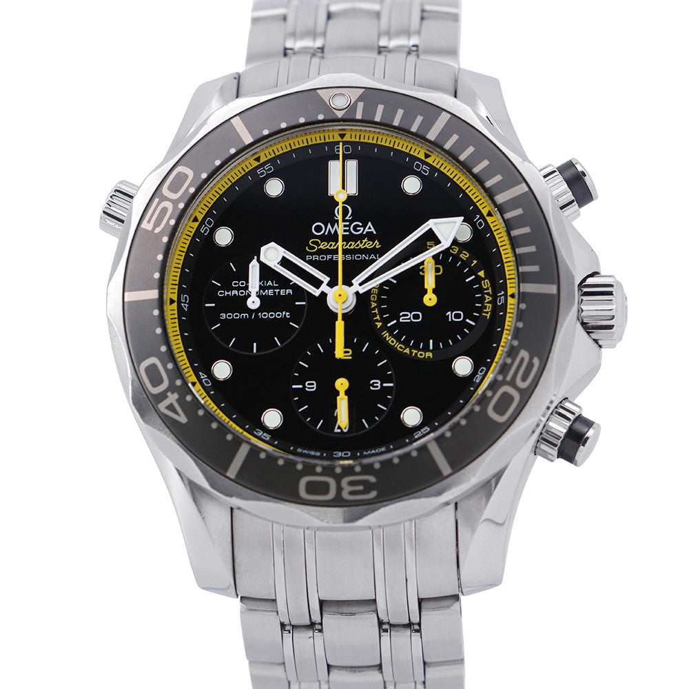 OMEGA Seamaster Diver 300m Co-Axial Chronograph W44mm Stainless Steel Black Dial212.30.44.50.01.002