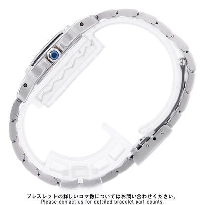CARTIER Santos Garbe SM W34mmxH24mm Stainless Steel Ivory DialW20017D6