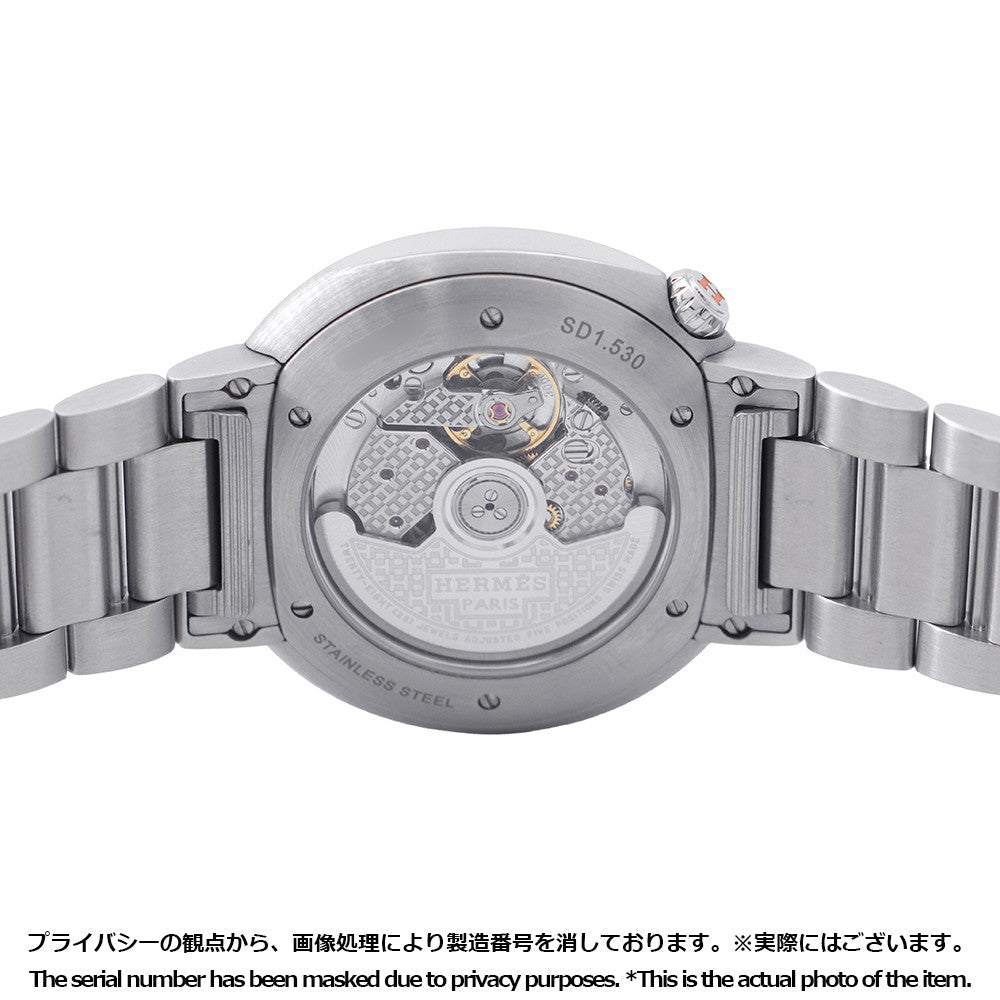HERMES Cut GM W36mm Stainless Steel White DialSD1.530