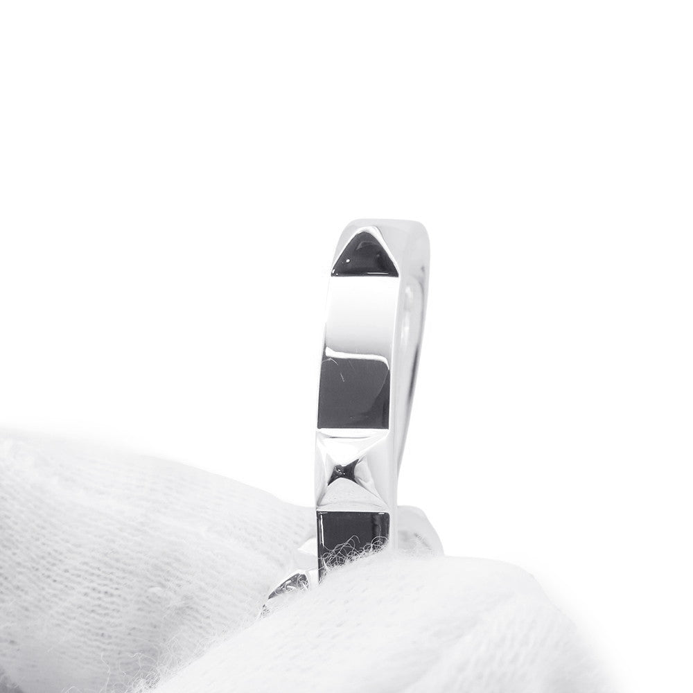 HERMES Crew de H Double Finger Ring Size 52/#12H125631B SV925