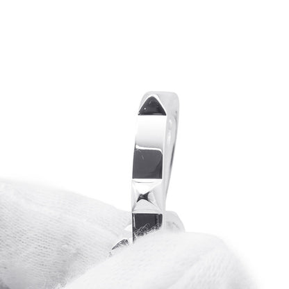 HERMES Crew de H Double Finger Ring Size 52/#12H125631B SV925