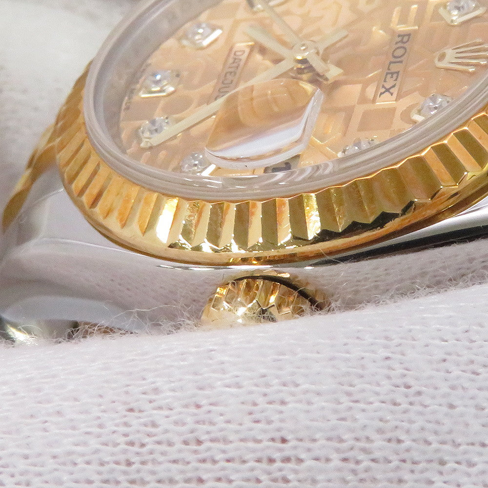 ROLEX Lady-Datejust W26mm Stainless Steel K18YG Champagne Dial179173G