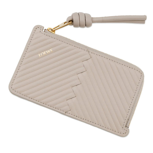 LOEWE Knot Coin Card Holder Light oats11182250 shiny napa calf