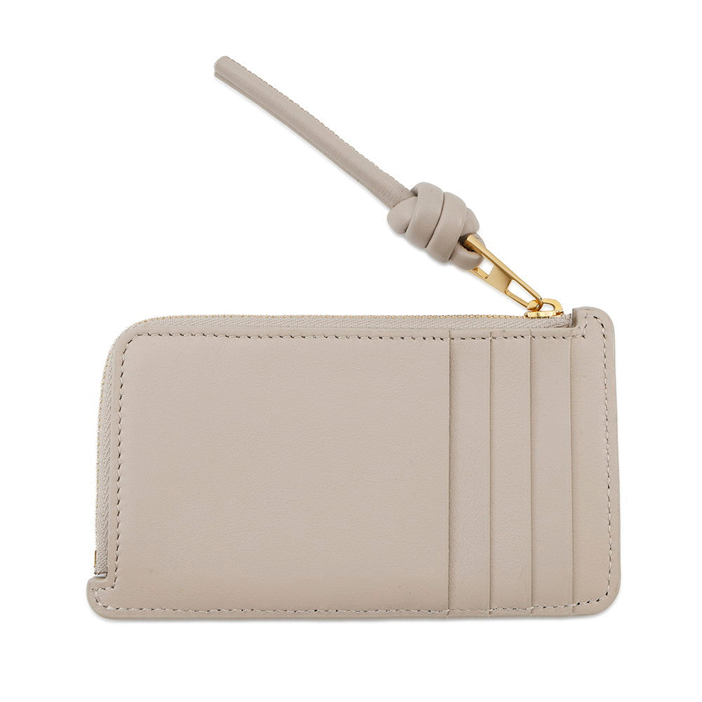 LOEWE Knot Coin Card Holder Light oats11182250 shiny napa calf