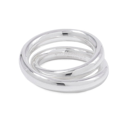 HERMES Caba Cityslide clutchertige Ring Size 54/#14 Silver SV925