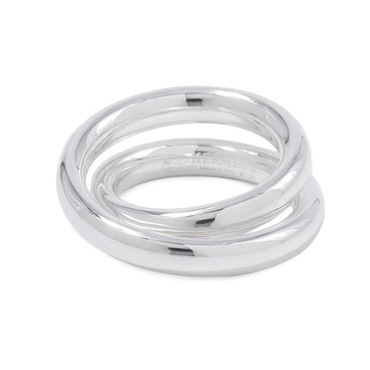 HERMES Caba Cityslide clutchertige Ring Size 54/#14 Silver SV925